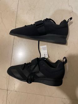 Adidas Adipower Weightlifting Shoes Triple Black Size 9.5