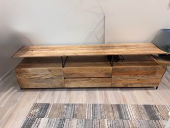 Wood and Metal TV Stand Media Console