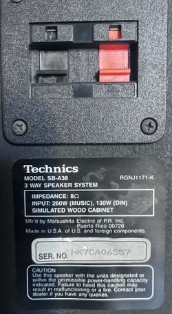 Technics Speakers