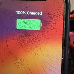 Blue -Used Unlocked iPhone 12 Pro 128gb WiFi /5g/5g uw cracked screen works well comes with like new JBL earbuds