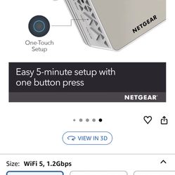 NETGEAR WiFi Range Extender (EX6120) - Add up to 1,500 sq. ft., 25 Devices - AC1200 Dual Band Wireless Signal Booster & Repeater (Up to 1.2 Gbps Speed