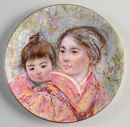 Royal Doulton Edna Hibel Plates 