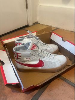 Nike Blazer white/ red brand new 9.5