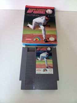 Nintendo NES Rodger Clemens MVP Baseball video game with box $50