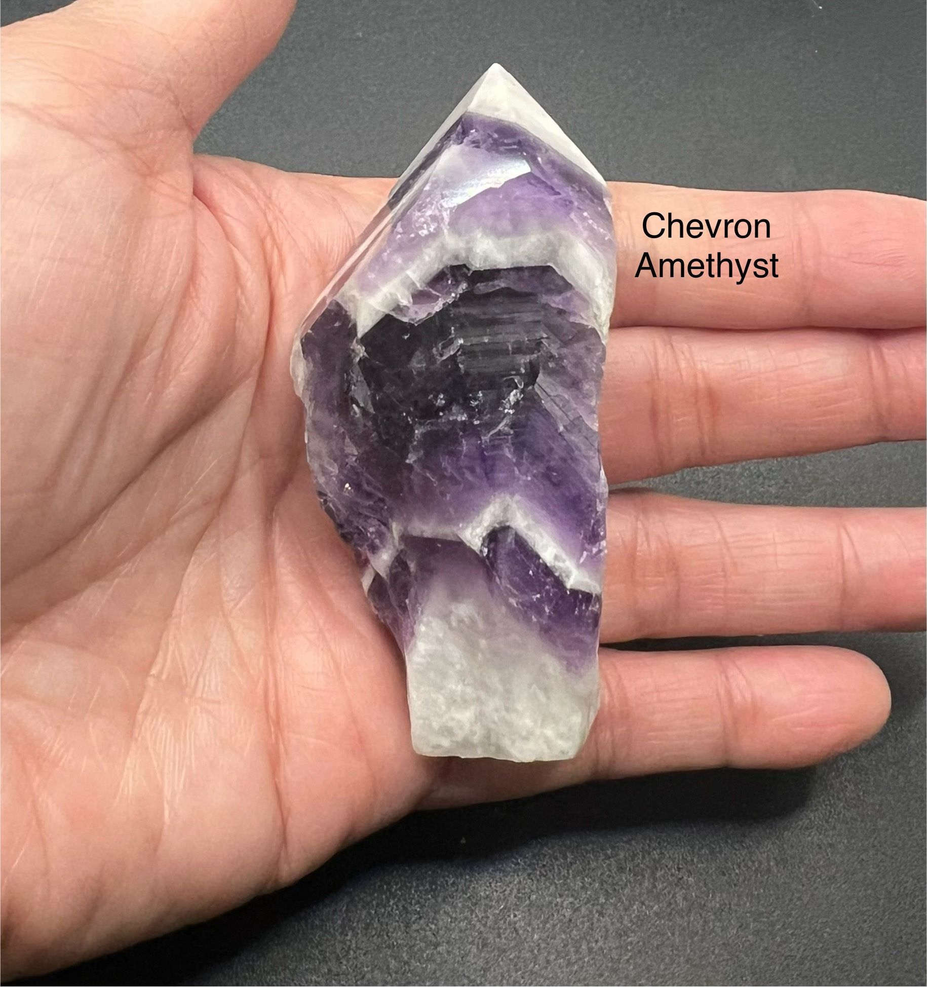 Amethyst Chevron Point from Brazil 81g