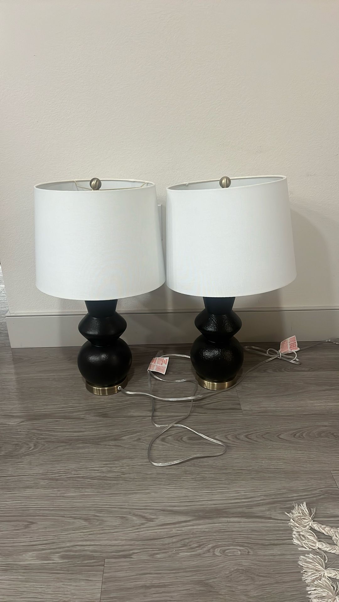 Homegoods Black lamps (2)