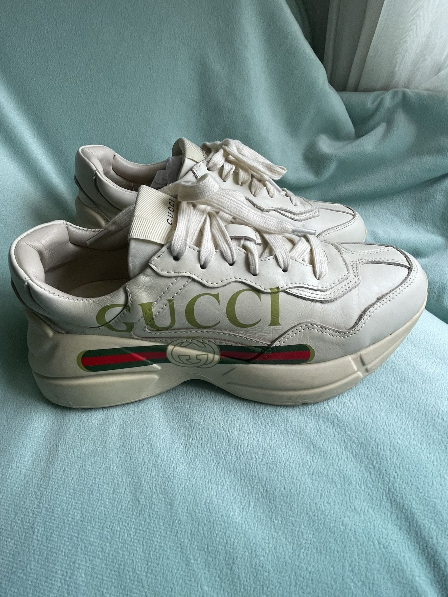 Gucci Rhyton Logo Leather Sneaker