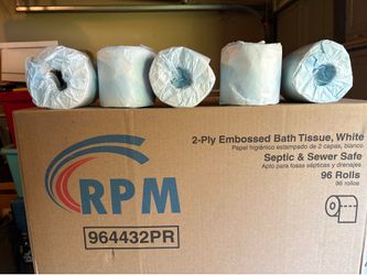 2 Ply Embossed White Bath Tissue