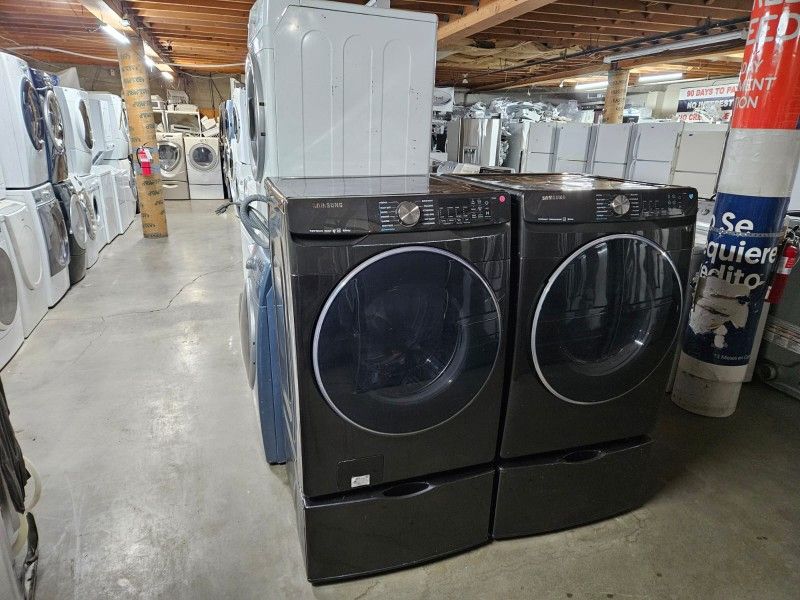 Blow Out Sale Warehouse Full Of Nice Like Brand New Washer Dryer Fridge Stove Oven Stackable Free Warranty Only 65for Financing 90day TO Pay