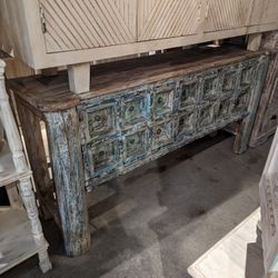 Architectural Salvage Wooden Console