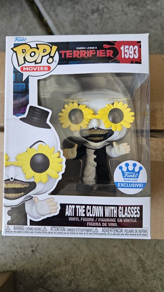 Funko Art the Clown with glasses