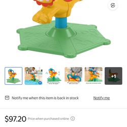 Fisher Price Bounce And Spin Lion