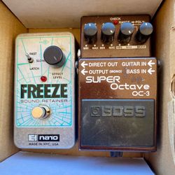 Pedal Bundle: Boss OC-3 Super Octave & Electro-Harmonix Freeze