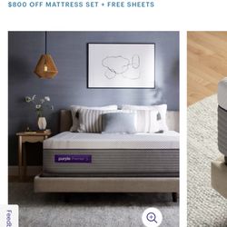 Cal King Purple Mattress Premier 3