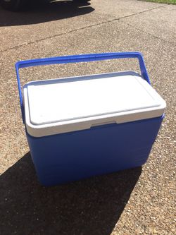 Perfect size blue cooler