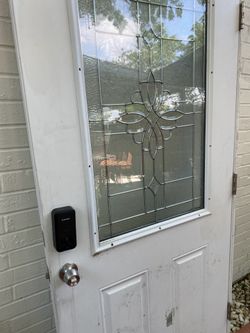 Exterior door w electronic lock