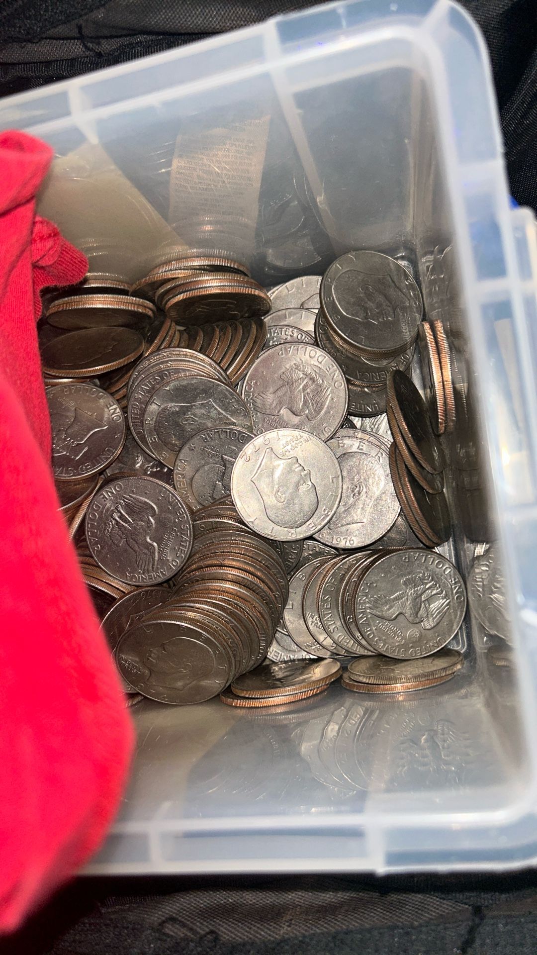 lots of ike dollars 1$