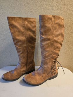 KNEE HIGH RIDING BOOTS SIZE 6 1/2
