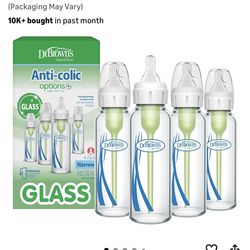 Dr Brown Glass 8oz Baby Bottles