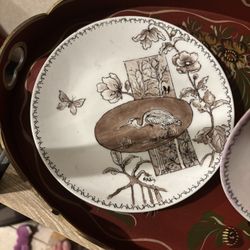 Hand painted Plates. +Trey