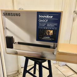 SAMSUNG (HW-Q60CF) – True 3.1.2ch Dolby Atmos Soundbar | SpaceFit Sound Pro | DTS Virtual:X | Adaptive Sound | Bluetooth & Wall-Mountable