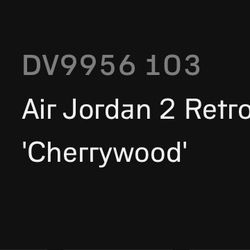 Air Jordan Two Retro Low Cherrywood