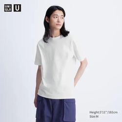 Uniqlo U Crew Neck T-Shirt - White - Large