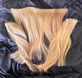 14” Real Hair Weft Extensions - Like New $125