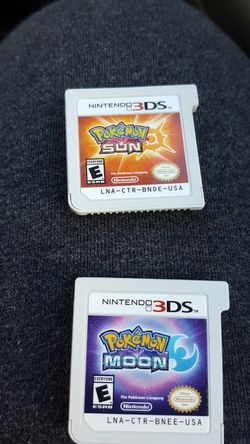 3ds game Pokemon Sun and Pokemon Moon