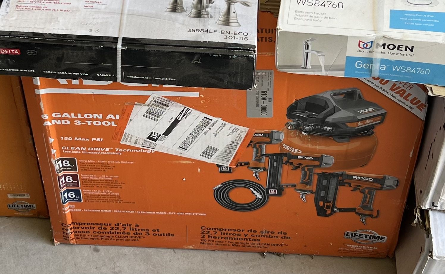 Ridgid Compressor With Nailers