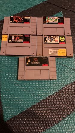 Super Nintendo Games Lot