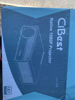 Projector,CiBest Q9 Native 1080P HD Video Projector, 6800 Lux up to 300" Image Display Ideal for PPT Business