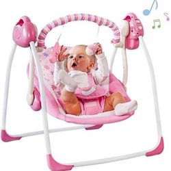 NEW-Vastfafa soothing portable swing Pink 