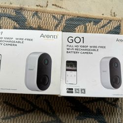 GO1 Arenti Outdoor security Cameras Lot Of 2 NEW Never Used See Description