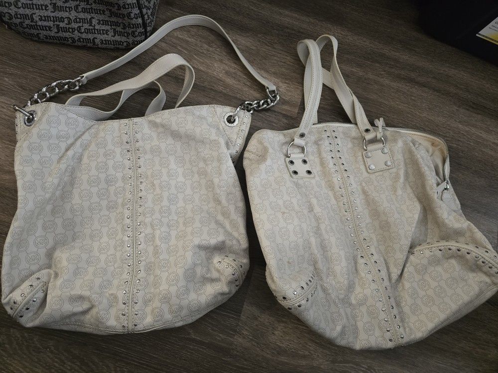 Nwt Michael Kors Weekender Leather Luggage Set Tote Or Handbag Purse