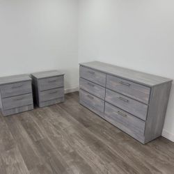 Dresser And 2 Nightstands - Cómoda Y 2 Mesitas De Noche 
