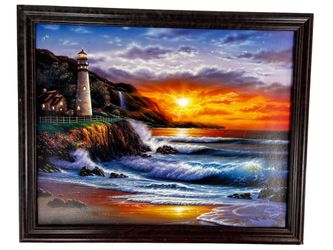 Light Tower House Painting 