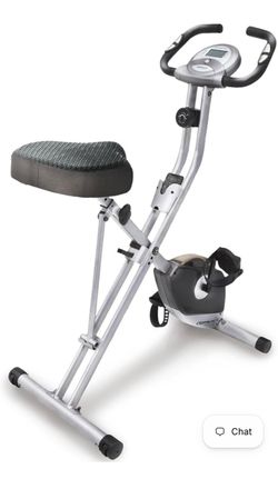 Exerpeutic Folding Magnetic Upright Exercise Bike