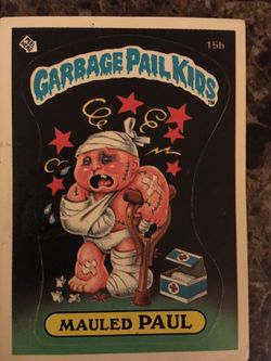 Garbage pail kids card