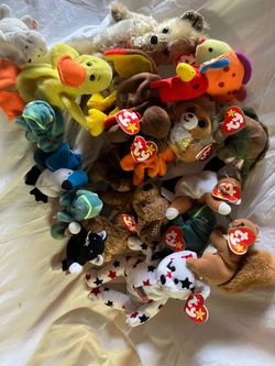 24 TY Beanie Babies 11 with Labels attached. Nice condition.