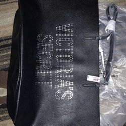 Victoria Secret Black Leather Bag
