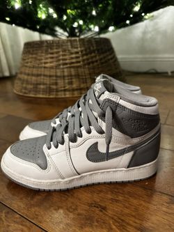 Nike Air Jordan 1 Retro High OG in Stealth/White, Youth size 6.5Y