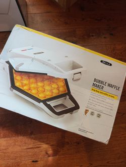 bella Bubble Waffle Maker for Hong Kong Style Breakfast Dessert 9" Waffles