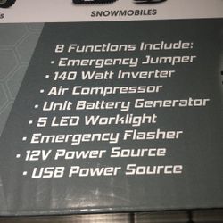 8 - In - 1 Portable Power Source