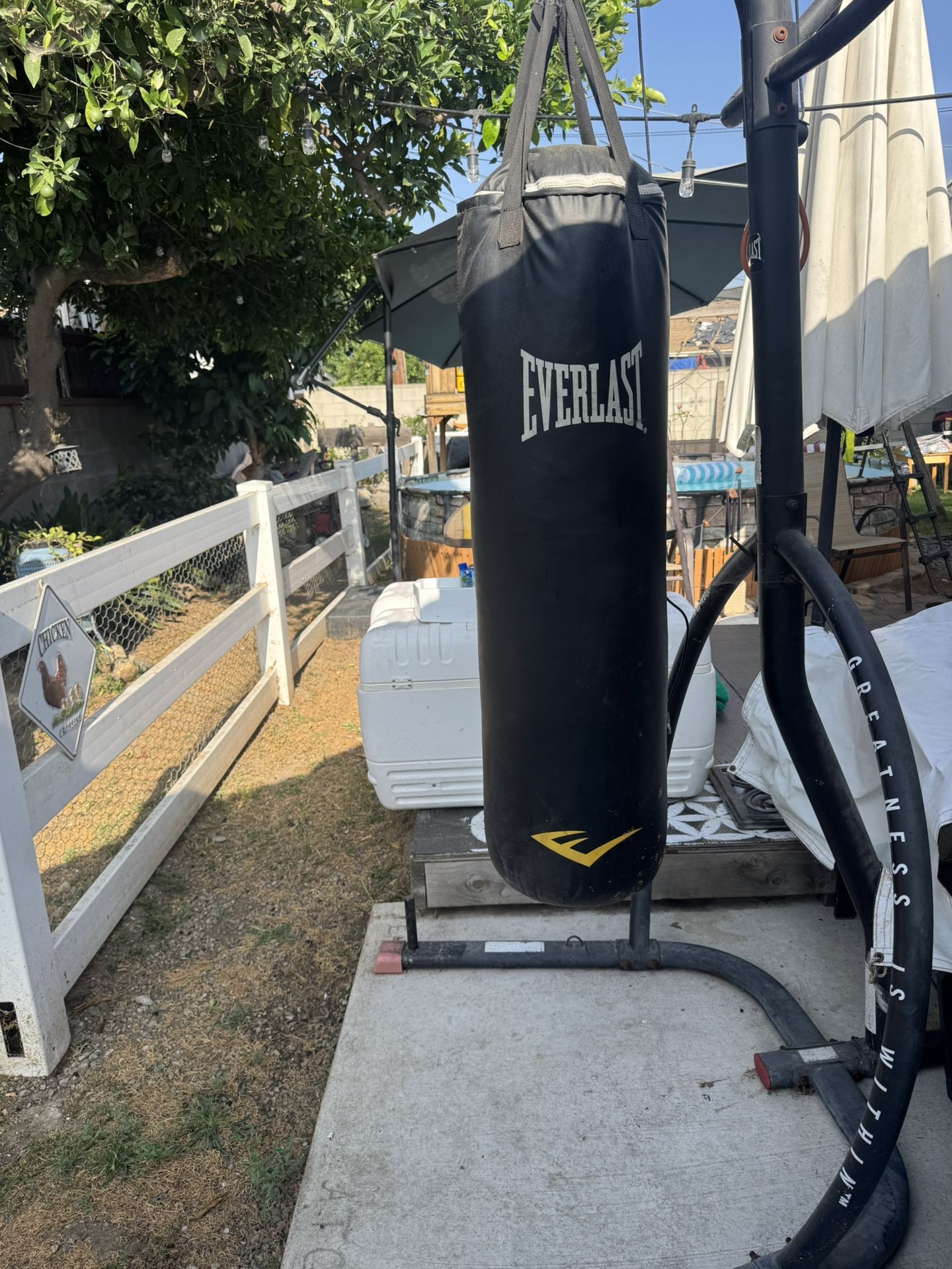 Punching bag with stand