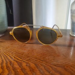 "Orion" Sunglasses With Metal Fittings "1990's" W/case $220