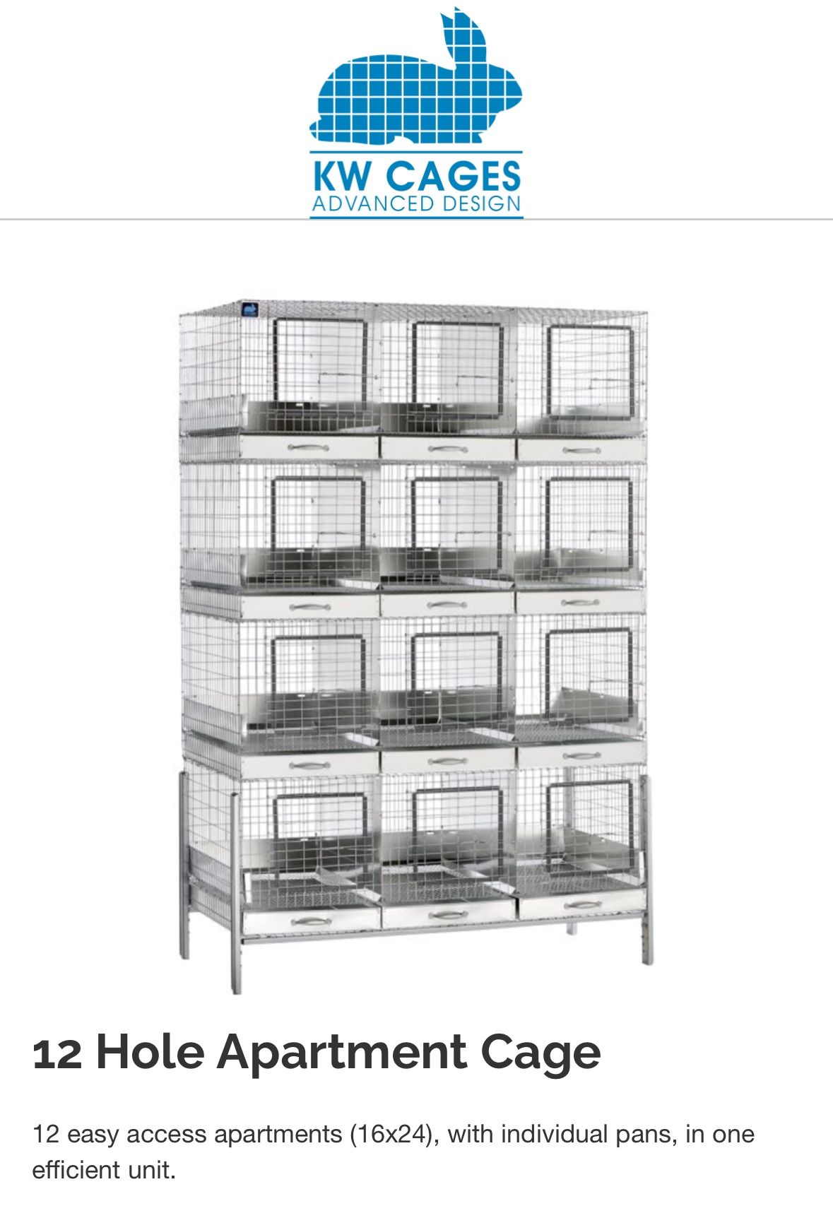 KW 12 Hole Apartment Cage