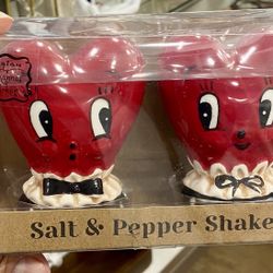 Johanna Parker Heart Salt And Pepper Shakers 