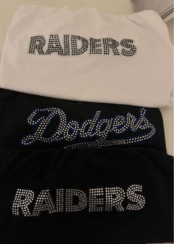 Raiders rhinestone Tube top