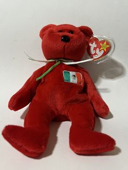 Ty Beanie Baby – Osito with Mexican Flag